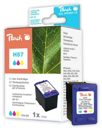 Peach HP 57 Druckkopf col ersetzt HP No. 57, C6657AE für z.B. HP DeskJet 450 CBI, HP DeskJet 450 CI, HP DeskJet 450, HP DeskJet 450 WBT, HP Fax 1240