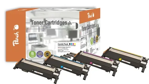 Peach S406 4 Toner (bk, c/m/y) ersetzt Samsung CLT-P406C/ELS, SU375A für z.B. Samsung CLP -360, Samsung CLP -360 N, Samsung CLP -360 ND