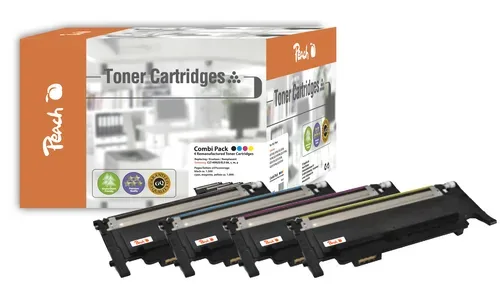 Peach S4092 4 Toner (bk, c/m/y) ersetzt Samsung CLT-P4092C/ELS, SU392A für z.B. Samsung CLP -310, Samsung CLP -310 N, Samsung CLP -315