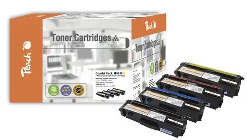 Peach B325 4 Toner XL (bk, c/m/y) ersetzt Brother TN-325 für z.B. Brother DCP -9055 CDN, Brother DCP -9270 CDN, Brother HL -4100