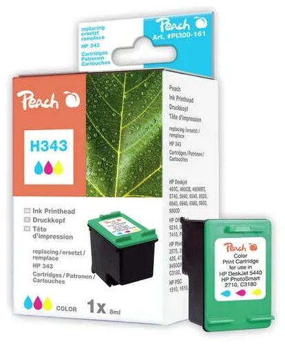 Peach HP 343 Druckkopf col ersetzt HP No. 343, C8766EE für z.B. HP DeskJet 460, HP DeskJet 460 C, HP DeskJet 460 CB, HP DeskJet 460 WBT, HP PSC 1500