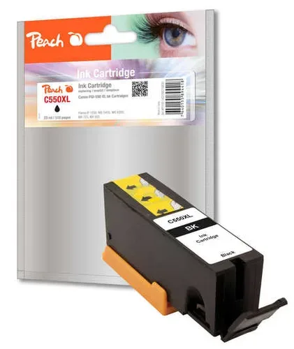 Peach C550 XLPGBK Druckerpatrone XL bk ersetzt Canon PGI-550XLPGBK, 6431B001 für z.B. Canon Pixma IP 7200, Canon Pixma MX 925, Canon Pixma IP 7250