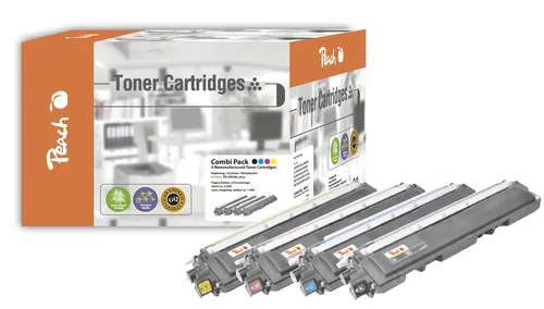 Peach B230 4 Toner (bk, c/m/y) ersetzt Brother TN-230 für z.B. Brother DCP -9010 CN, Brother HL -3000, Brother HL -3040 CN, Brother HL -3045 CN
