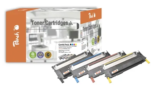 Peach S4072 4 Toner (bk, c/m/y) ersetzt Samsung CLT-P4072C/ELS, SU382A für z.B. Samsung CLP -320, Samsung CLP -320 N, Samsung CLP -325