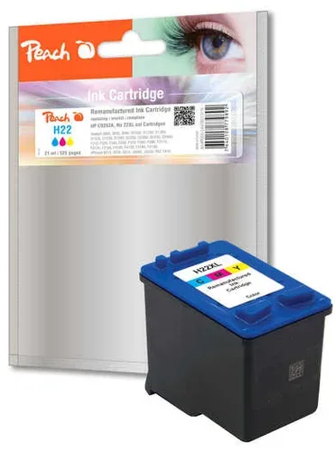 Peach HP 22 XL Druckkopf XL col ersetzt HP No. 22XL, C9352AE für z.B. HP DeskJet 3910, HP DeskJet 3915, HP DeskJet 3920, HP DeskJet 3940, HP Fax 1250