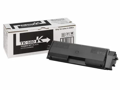 Kyocera K580K Toner bk - Kyocera TK-580K für z.B. Kyocera ECOSYS P 6021 cdn, Kyocera FSC 5150 DN