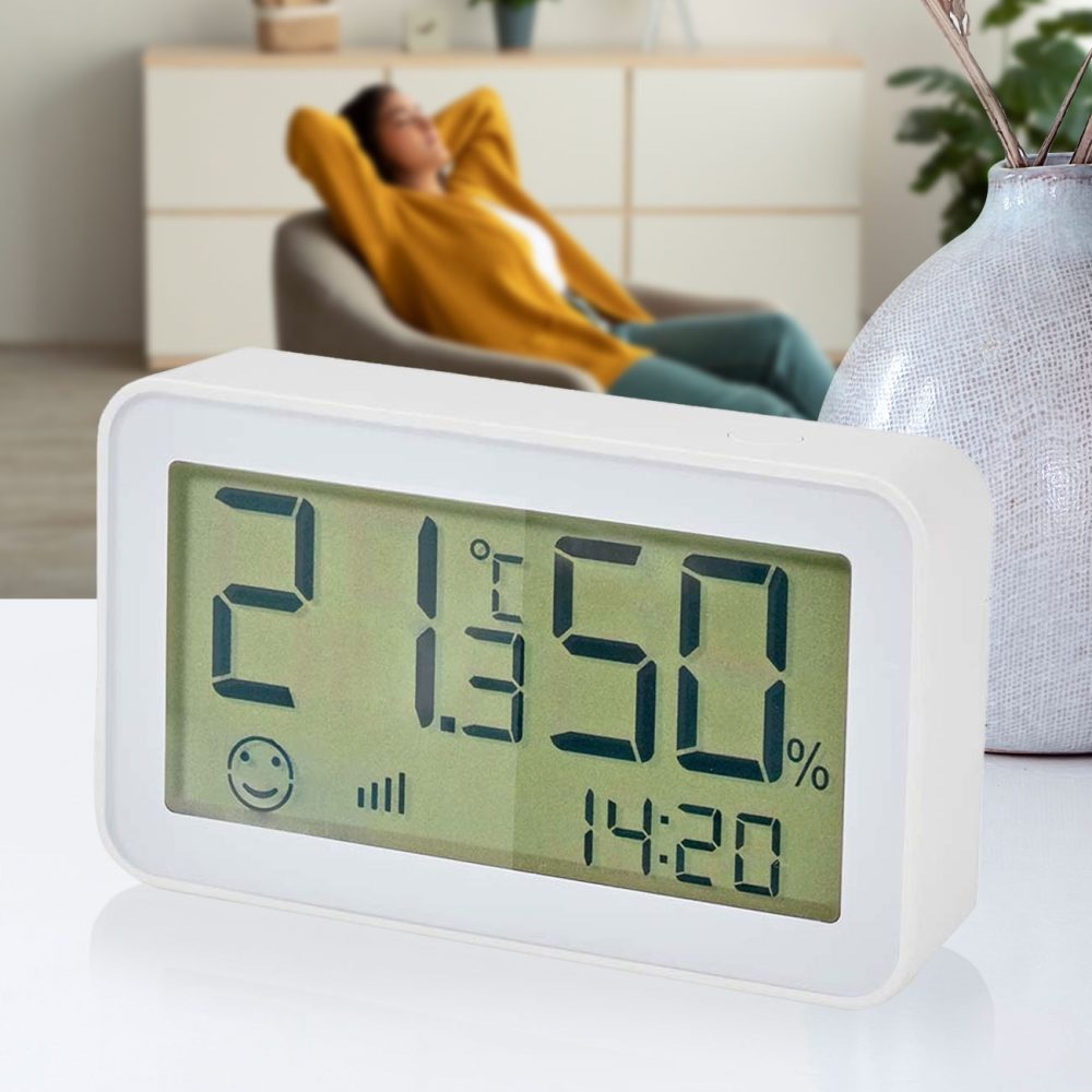 Nedis - SmartLife Klimasensor | Zigbee 3.0 | Batteriebetrieben | Android / IOS | Vit, 90x55mm, Weiss