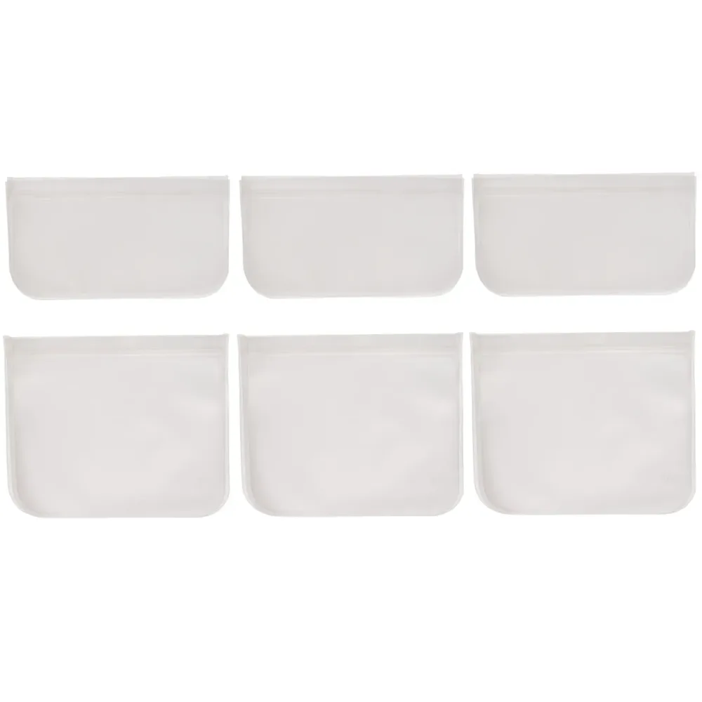 Beutel für Lebensmittel, wiederverwendbar, 6er-Set, 22 x 12 cm und 22 x 18 cm