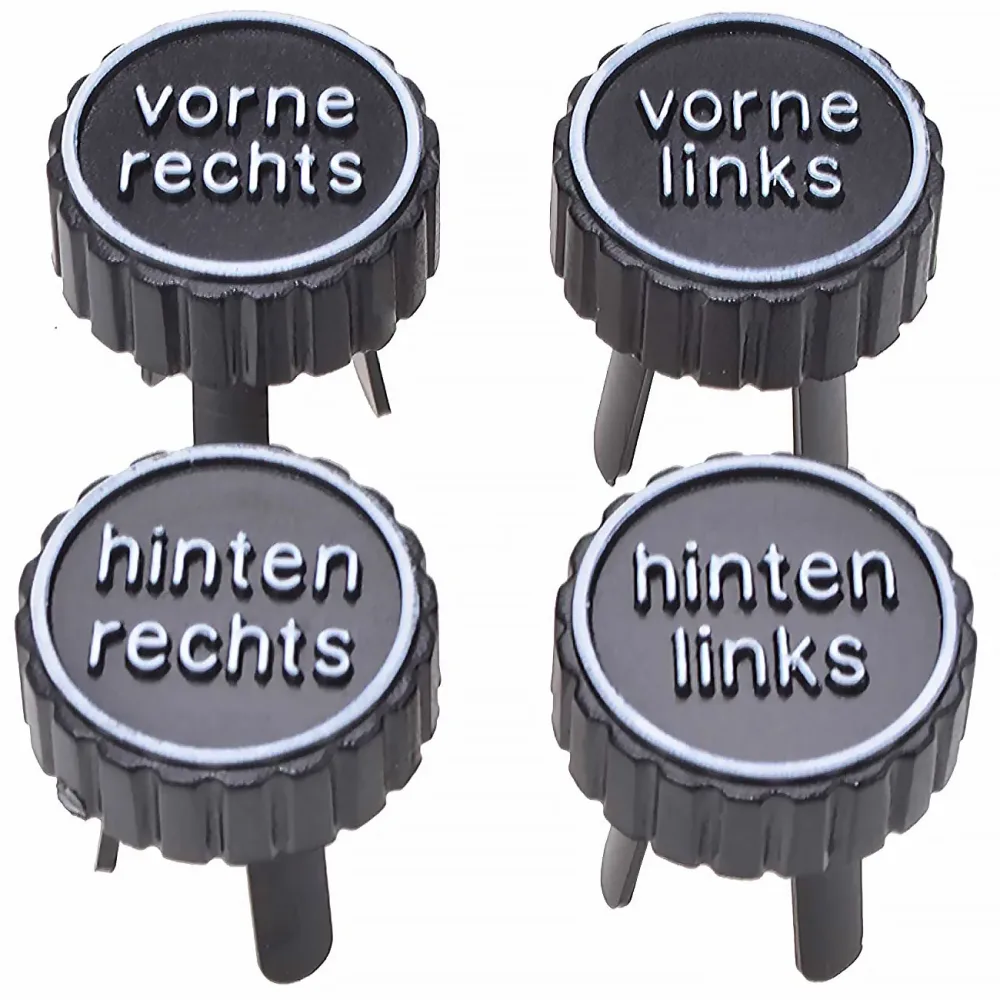4tlg Reifenmarkierer für den Reifenwechsel,  Ø 26 x 31 mm