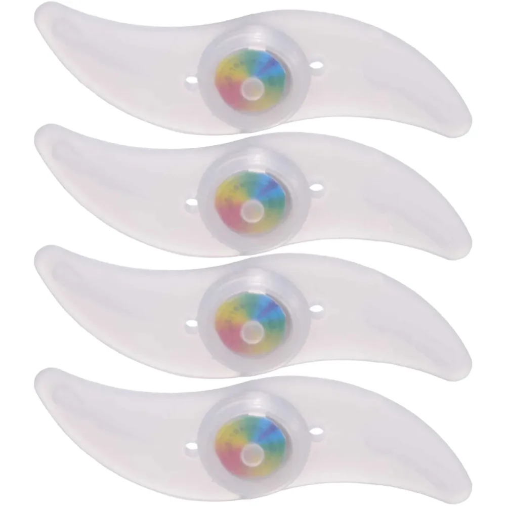 4er-Set Velo Speichenlicht aus Silikon mit Farbwechsel in 4 Farben