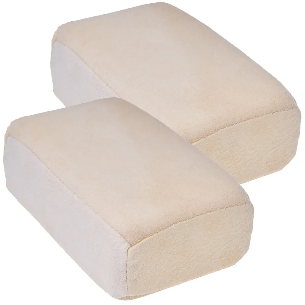 2er-Set Fensterleder-Schwamm aus Naturleder, 12 x 8 x 4 cm