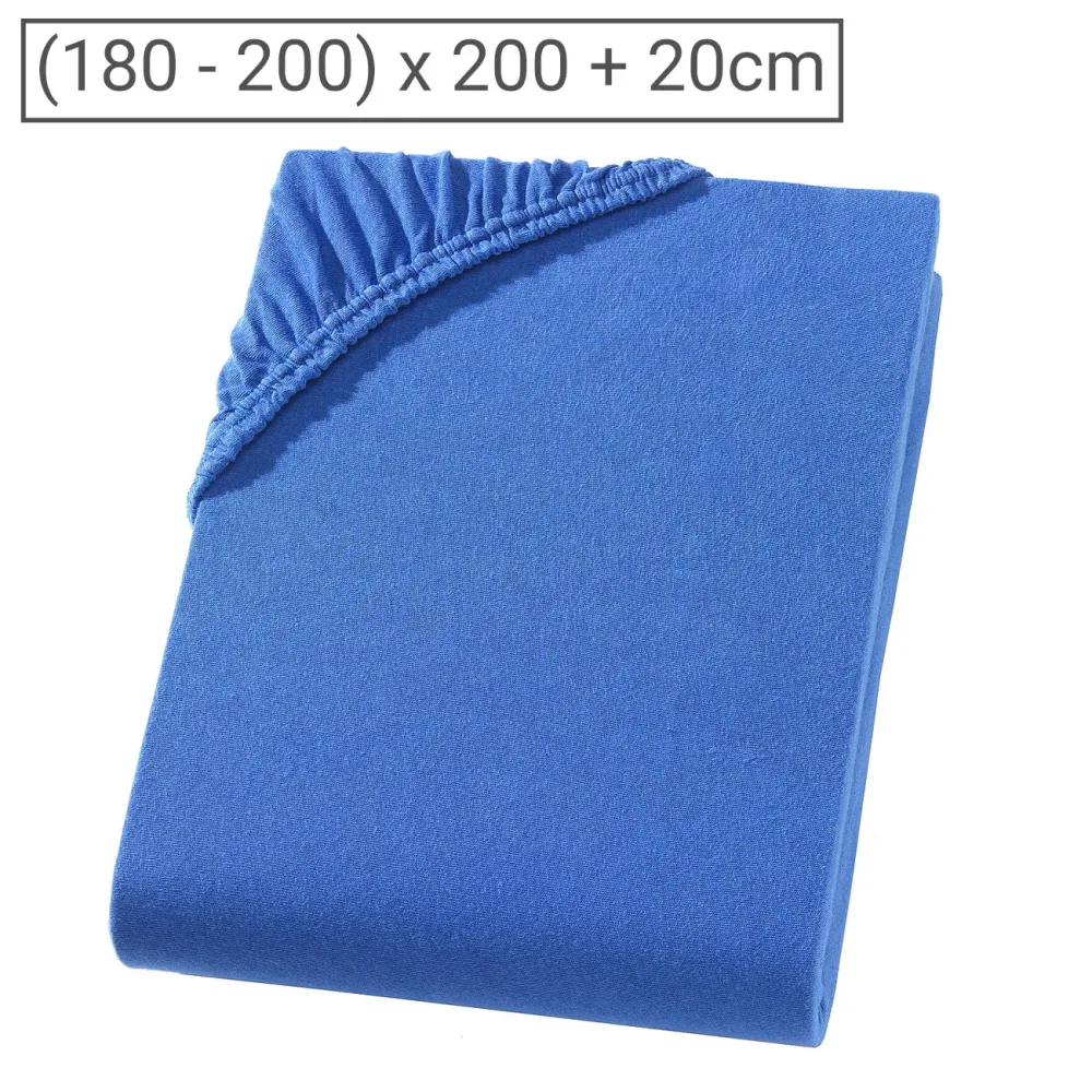 Boxspringbett-Topper Übergrösse Qualitäts-Jersey Fixleintuch, royal, 200 x 200 cm