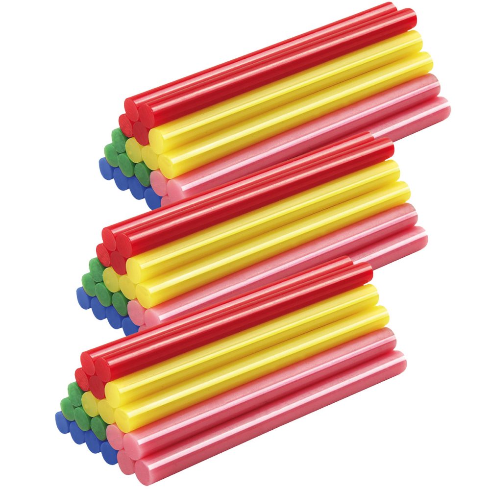 60 Niedrigtemperatur-Klebesticks, bunt