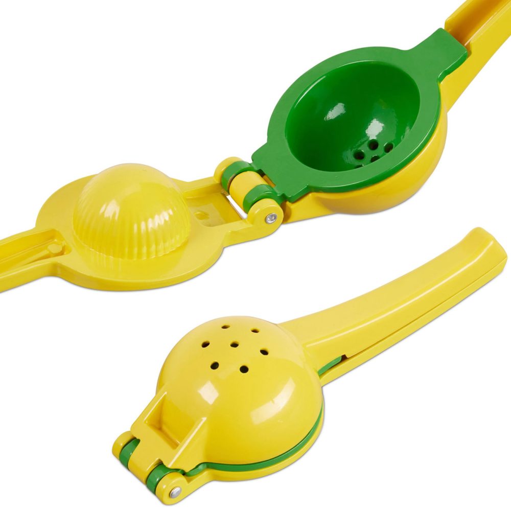 Manuelle 2in1 Zitruspresse mit 2 Einsätzen für Zitronen und Limetten