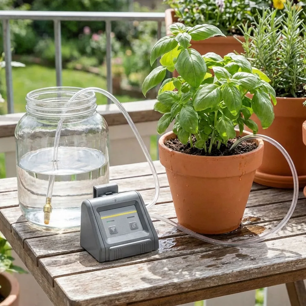 SmartLife WiFi Bewässerungssystem, Wasserpumpe für bis zu 10 Pflanzen, Android / iOS