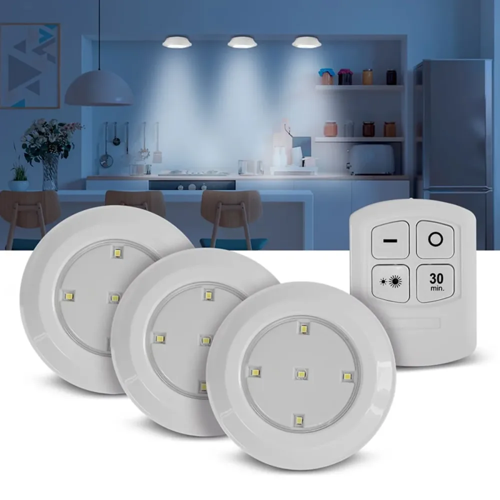 LED Touch-Spotlights, 6 Stück, selbstklebend