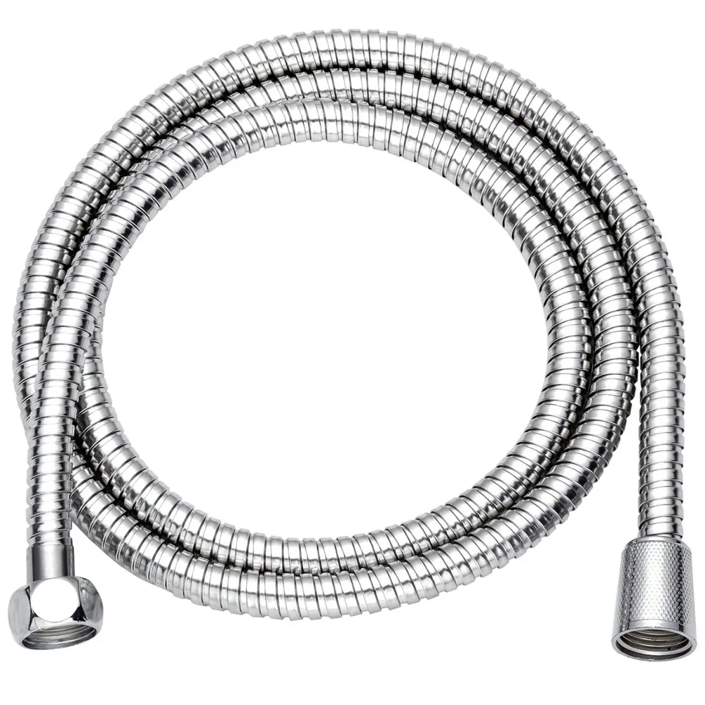 Duschschlauch aus Edelstahl, Wassersparfunktion, flexibel, 1,5 m