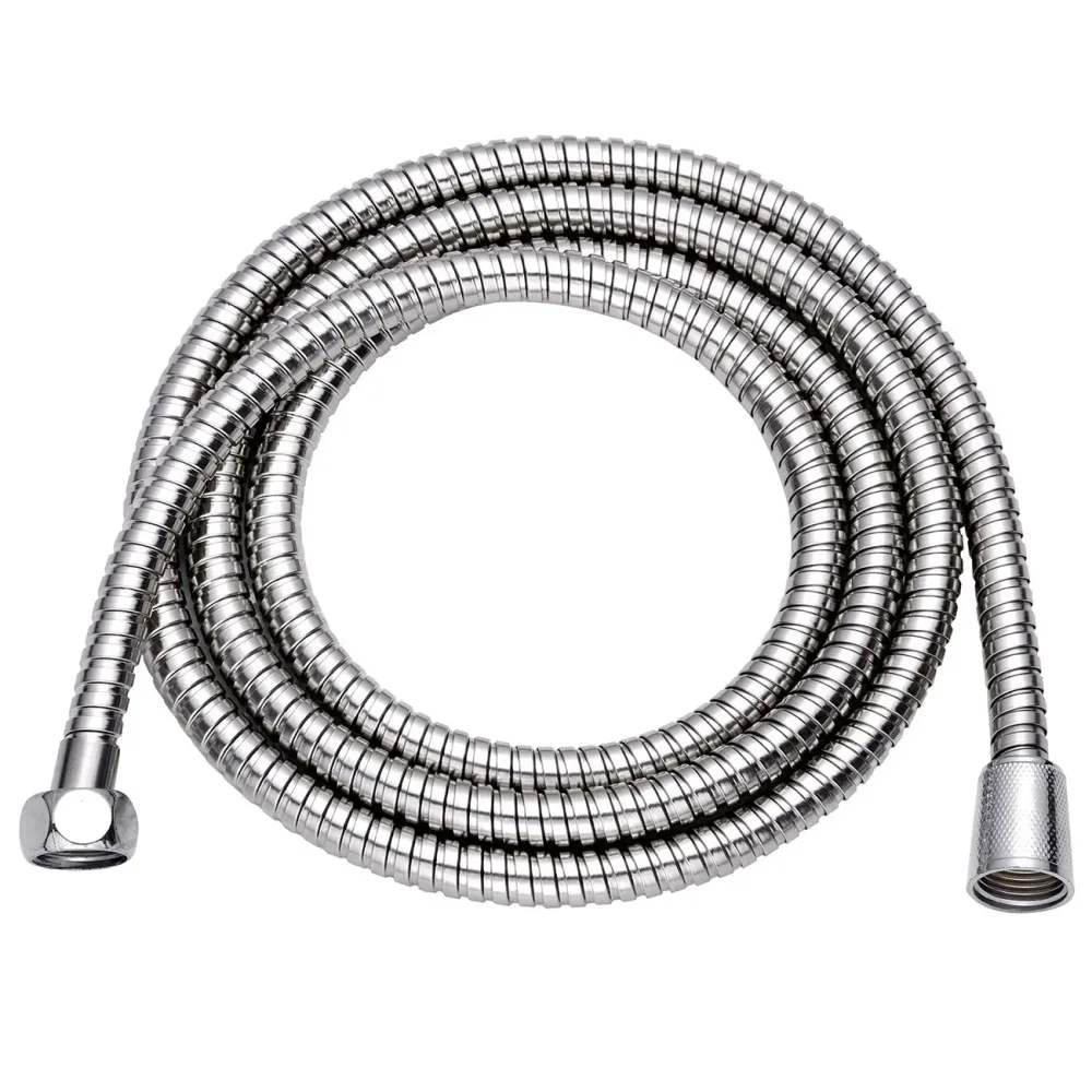 Duschschlauch aus Edelstahl, Wassersparfunktion, flexibel, 2m