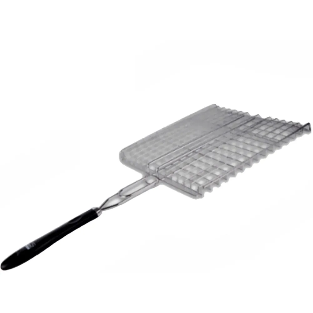 Grillguthalter aus Edelstahl, Grillkorb, 59 x 29 cm
