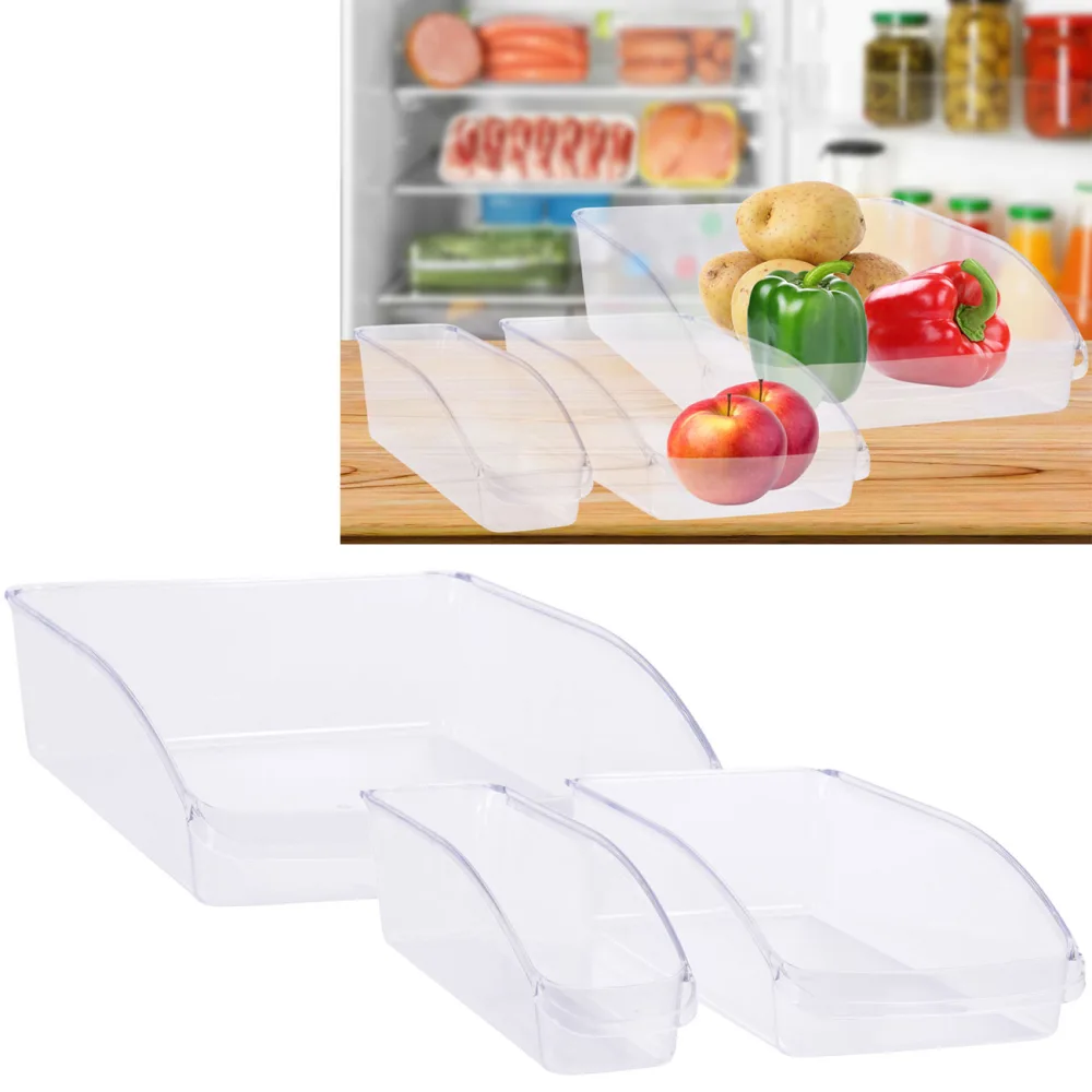 Kühlschrank Aufbewahrungsboxen, 3er-Set, Kühlschrank-Organizer