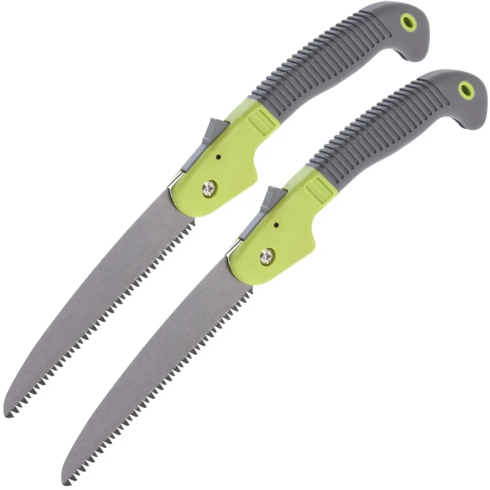 2er-Set Klappsäge, 40 cm, grün-grau