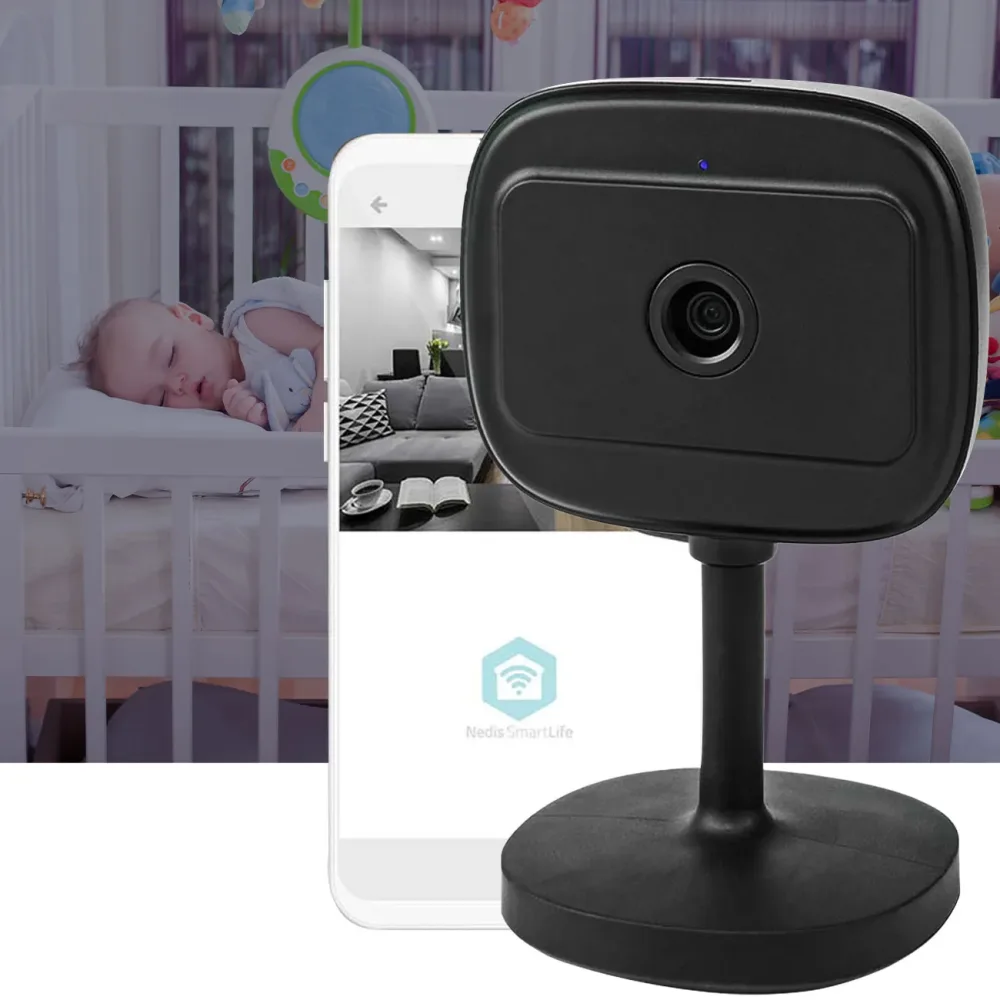 WLAN Überwachungskamera für Innen, SmartLife, Full-HD IP-Kamera, Nachtsicht, PIR