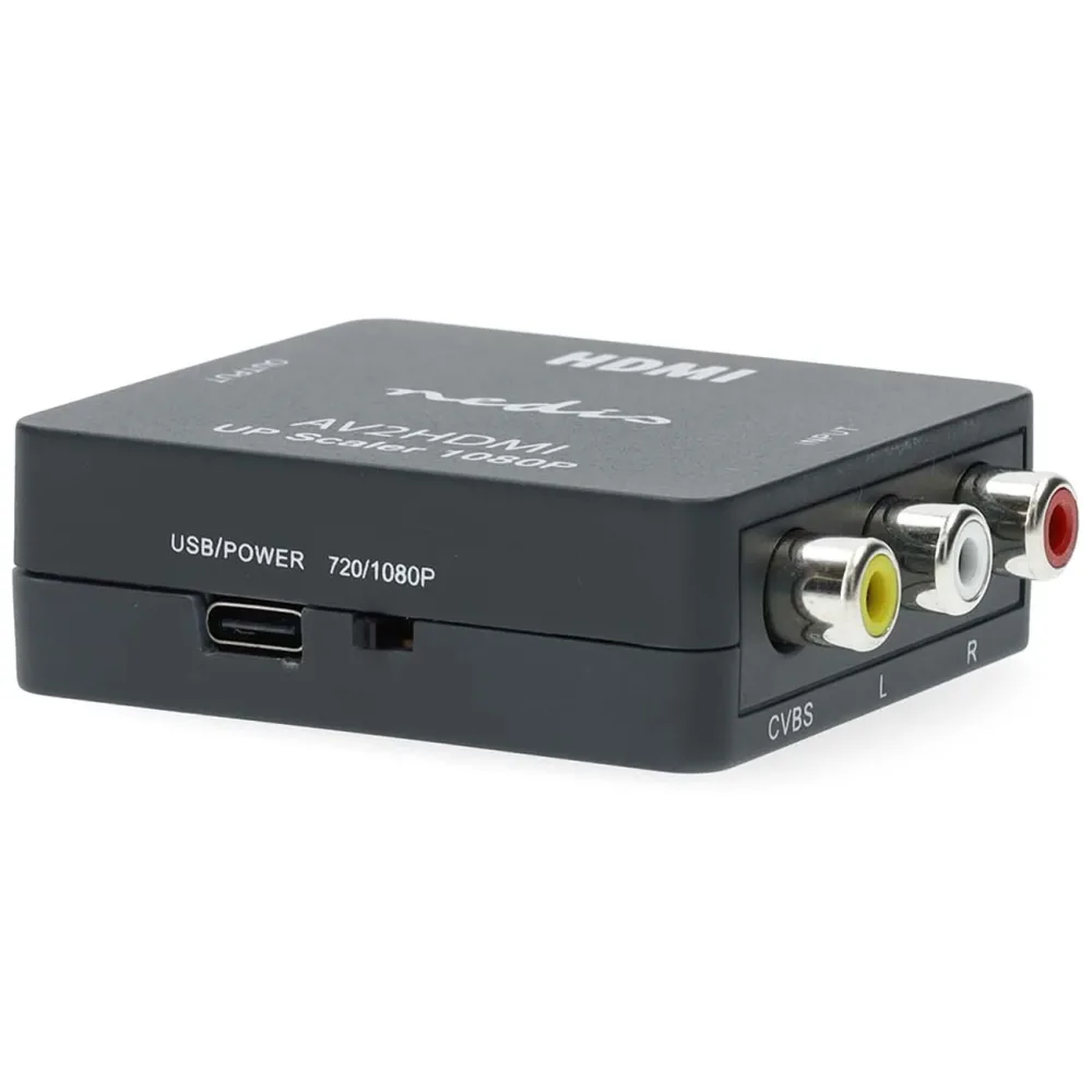 RCA auf HDMI Konverter, AV zu HDMI Video Audio Konverter Adapter, 1080p Full HD