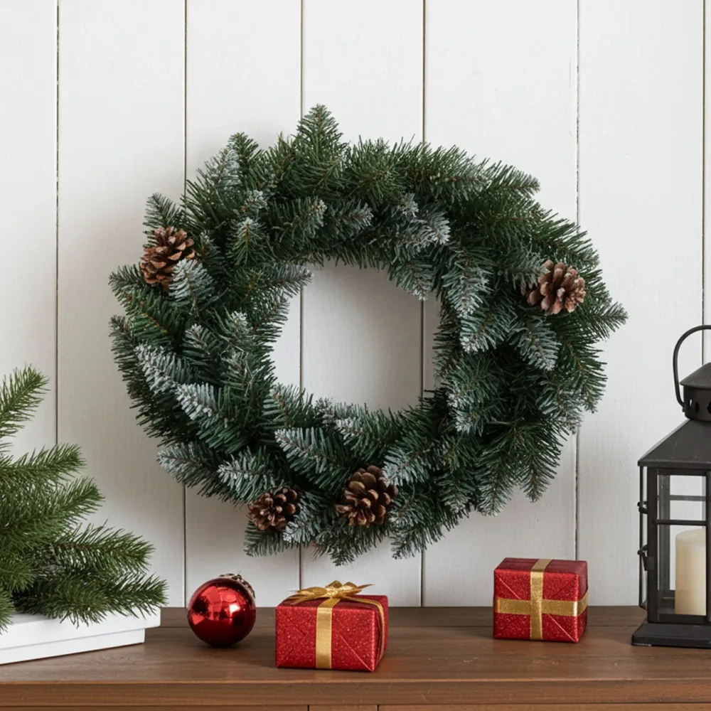 Weihnachtskranz mit Tannenzapfen, Ø 40 cm
