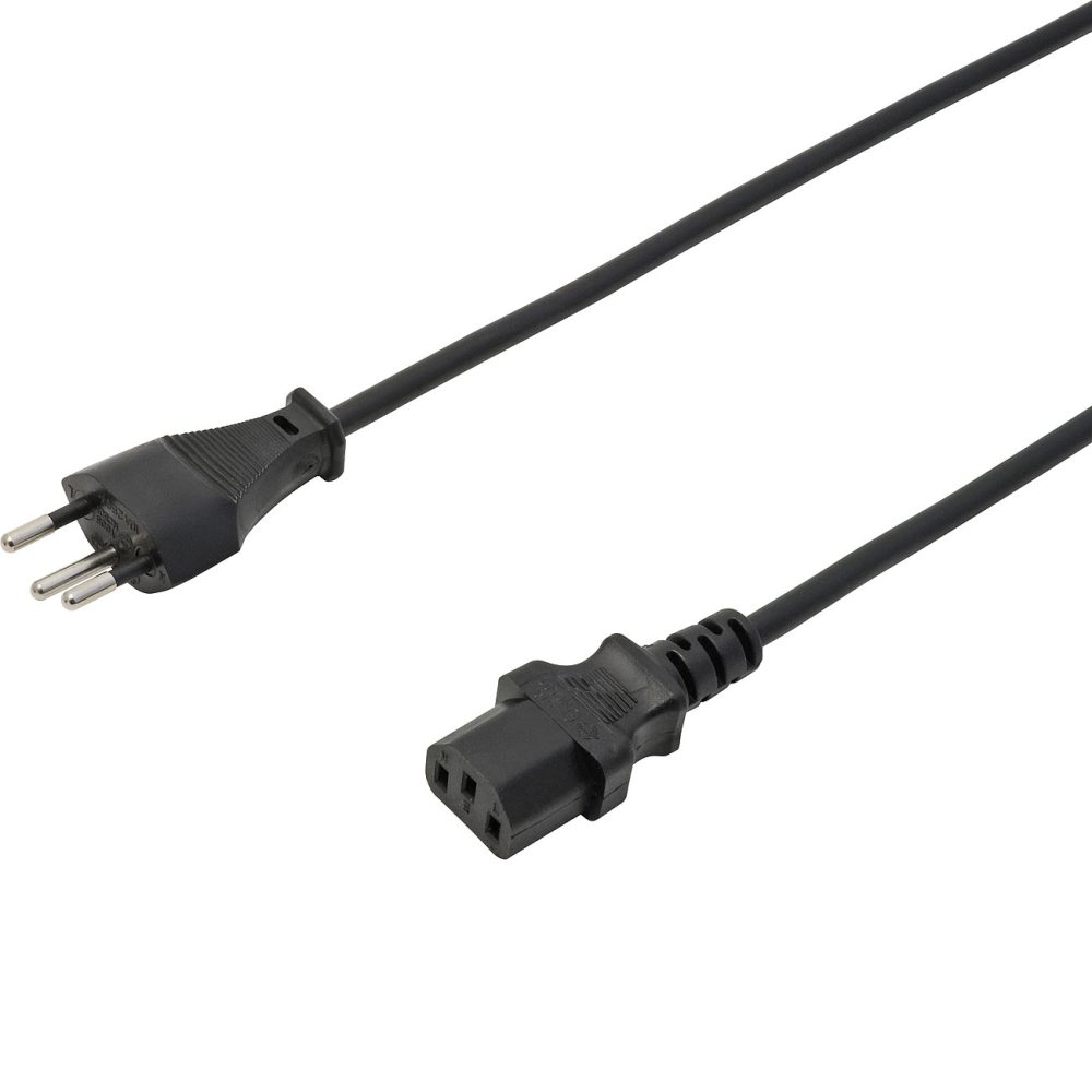 Max Hauri 171708 Strom Netzkabel Schwarz 2.5 m