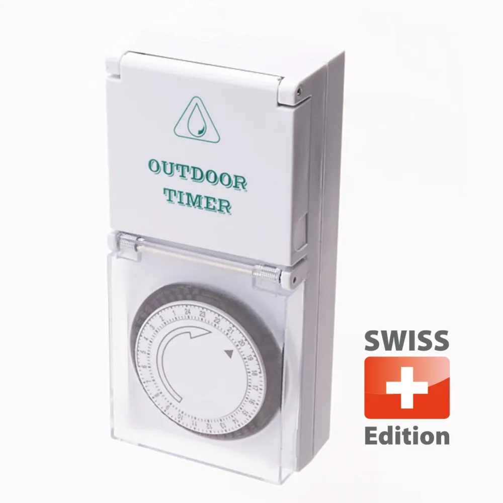Mechanische Zeitschaltuhr Outdoor IP44 / Kinderschutz Swis Edition T12 / T13