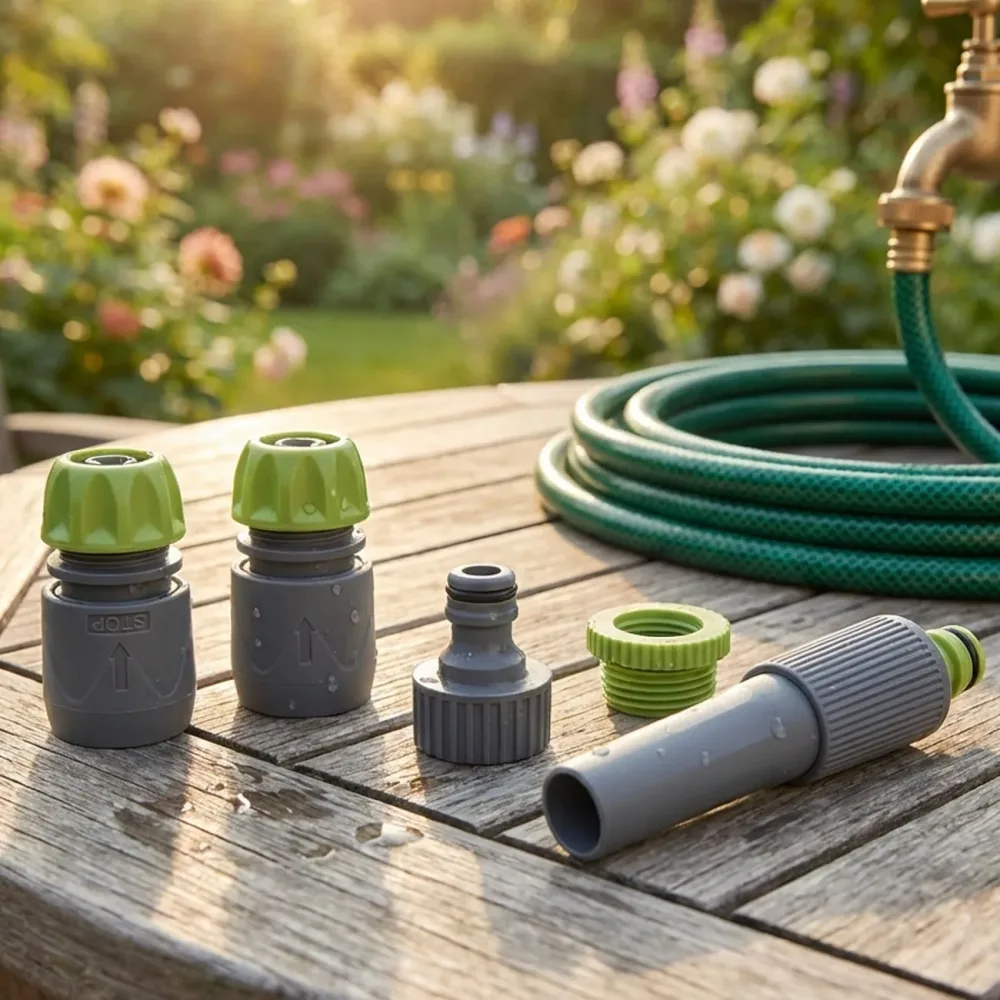 Anschluss-Set für Gartenschläuche, 5-teilig