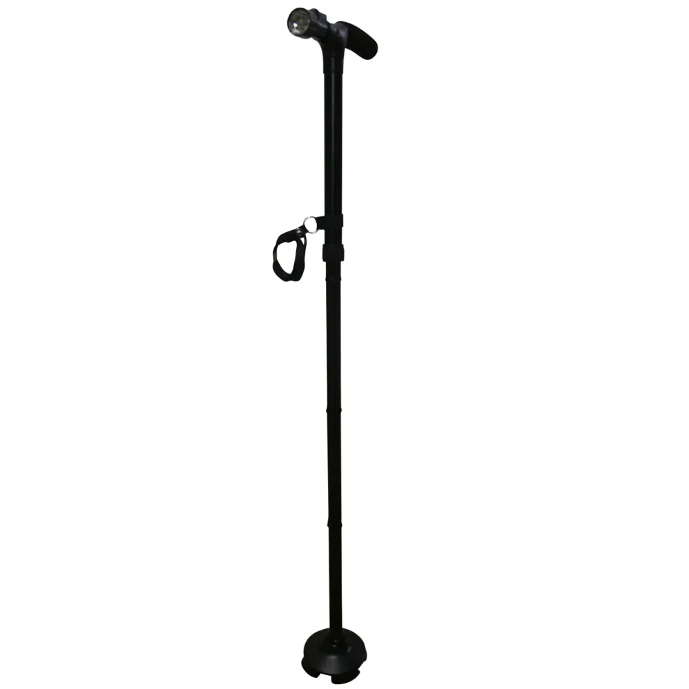 Gehstock mit LED-Lampe, 85 - 95 cm