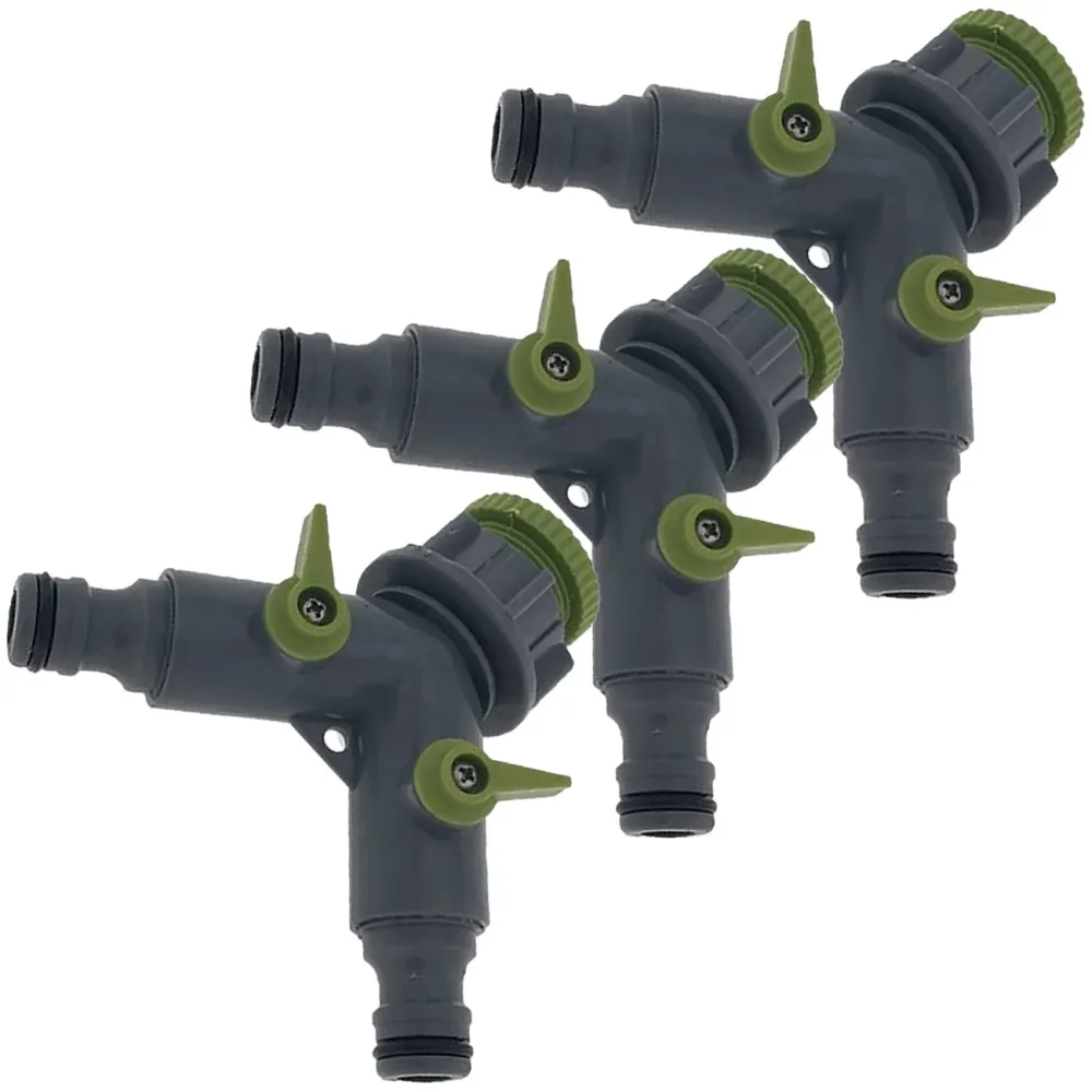 3er-Set 2-Wege-Ventil für Wasserhähne 1/2 - 3/4