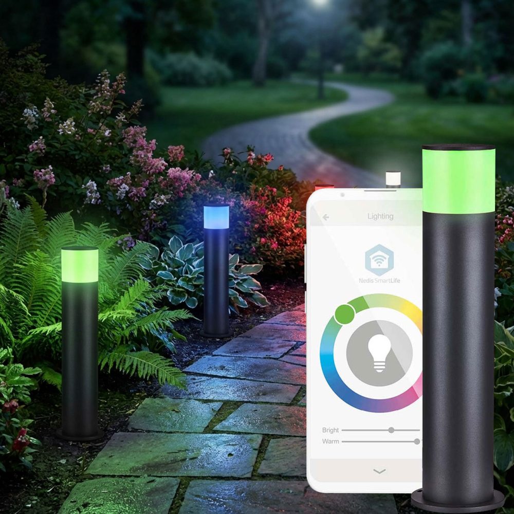 Wegeleuchte, Smartlife, ZigBee Gartenleuchte, wamweiss, RGB, App, 2700 K
