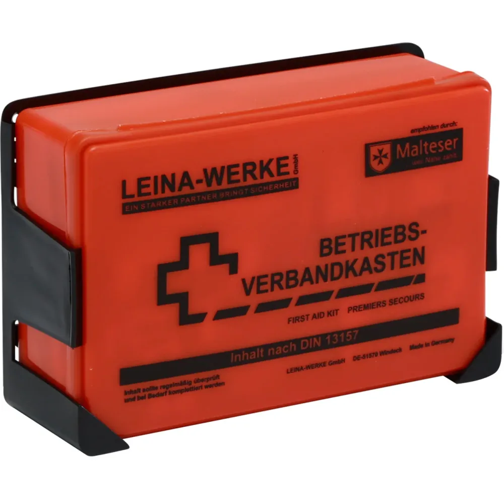Betriebsverbandkasten klein, Inhalt DIN 13157, orange