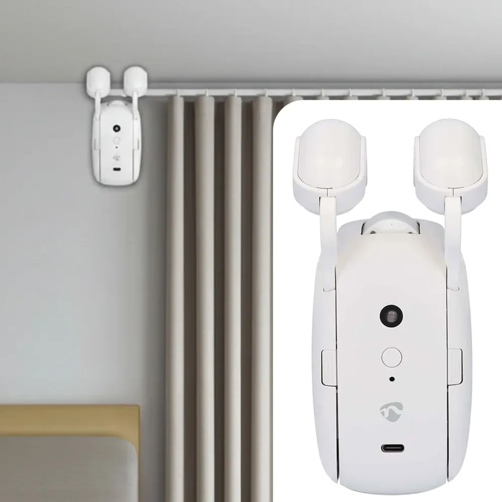 Automatischer Vorhangöffner für Stangenschiene, SmartLife, App, Bluetooth