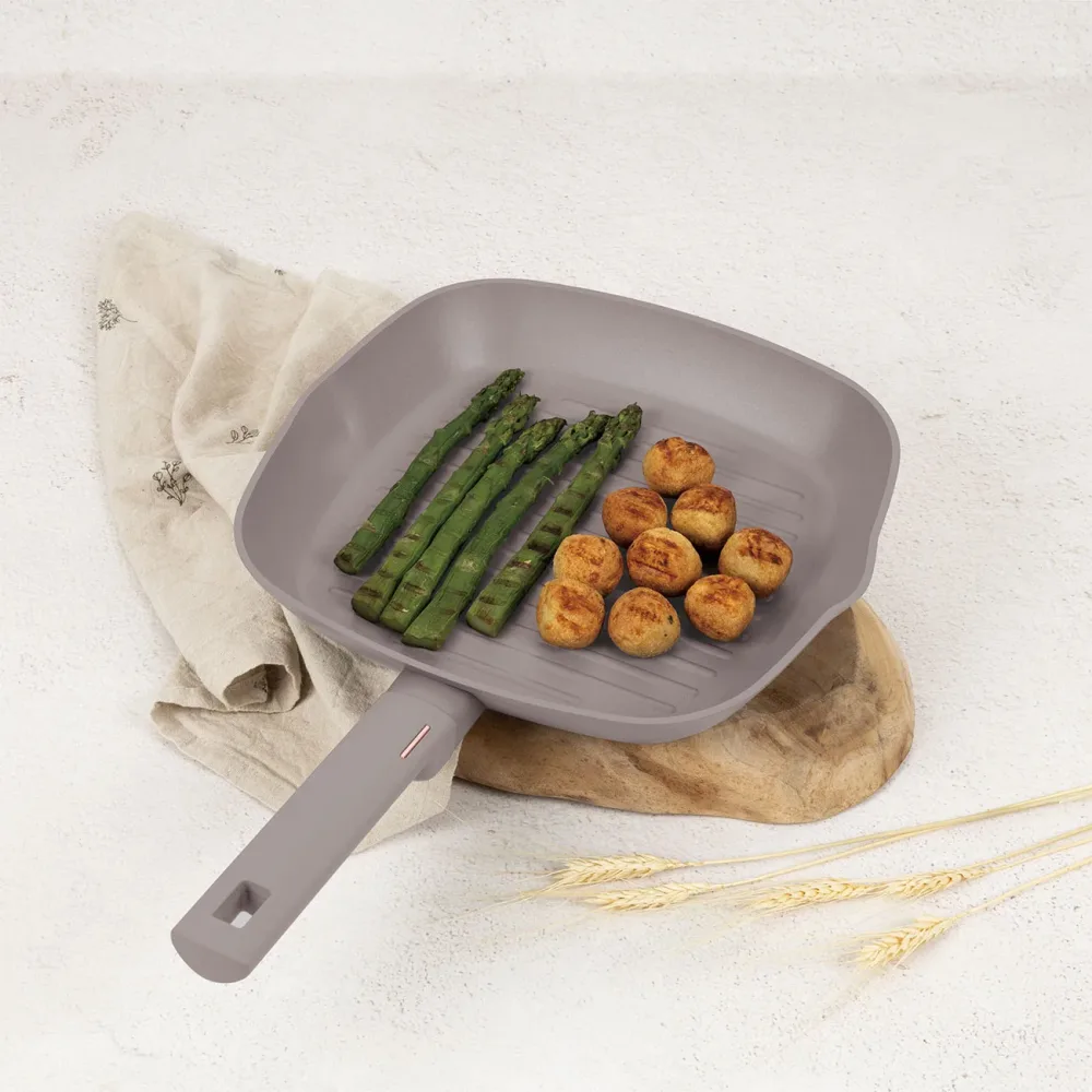 Design Grillpfanne, 28cm, taupe