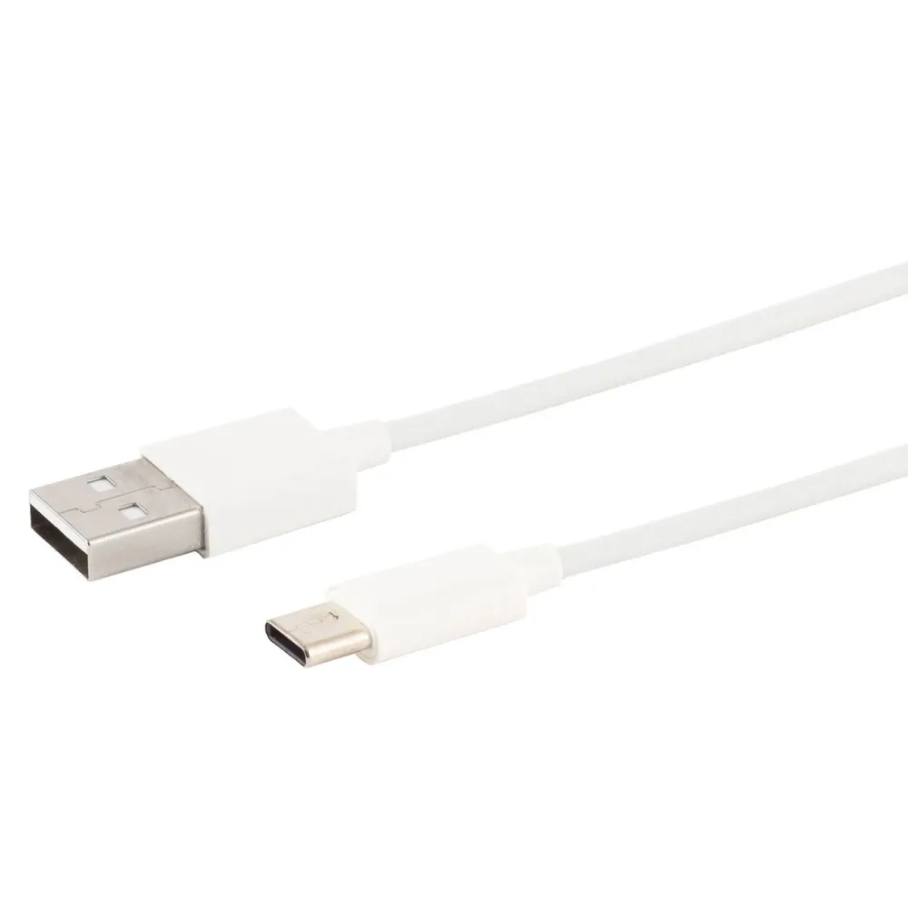 Daten- & Ladekabel, USB-A auf USB-C, weiss, 2 m