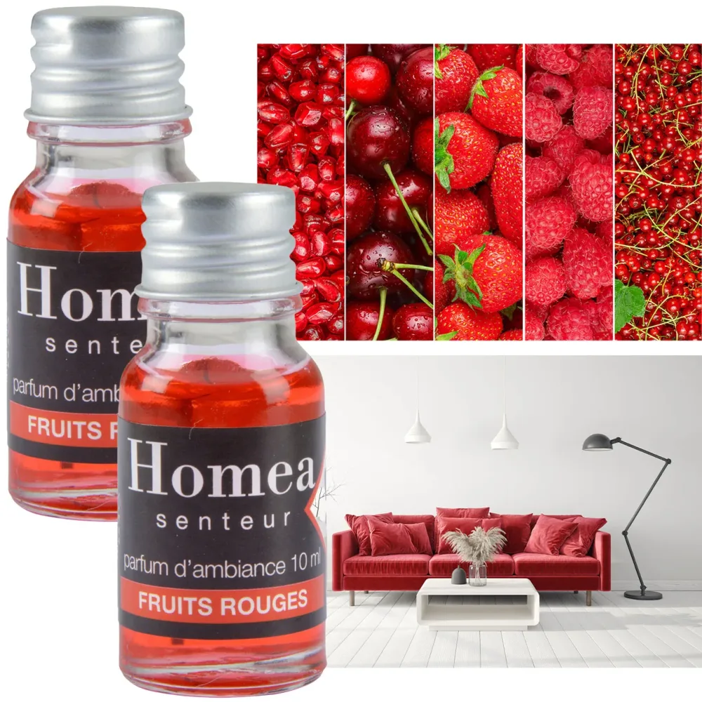 2er-Set Duftöl Rote Früchte, Raumduft, je 10ml