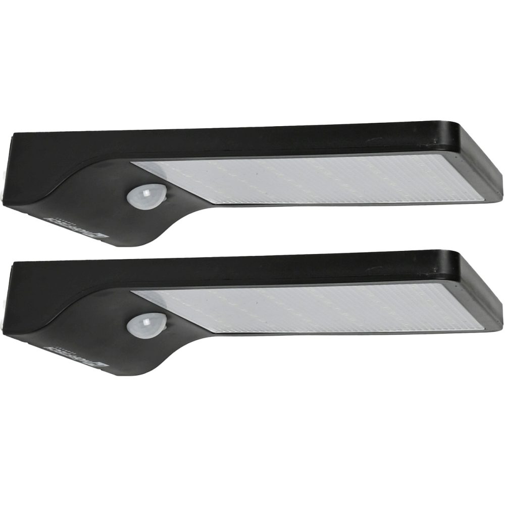 2er-Set Solar Aussenwandleuchte mit Bewegungssensor, 50lm, IP44