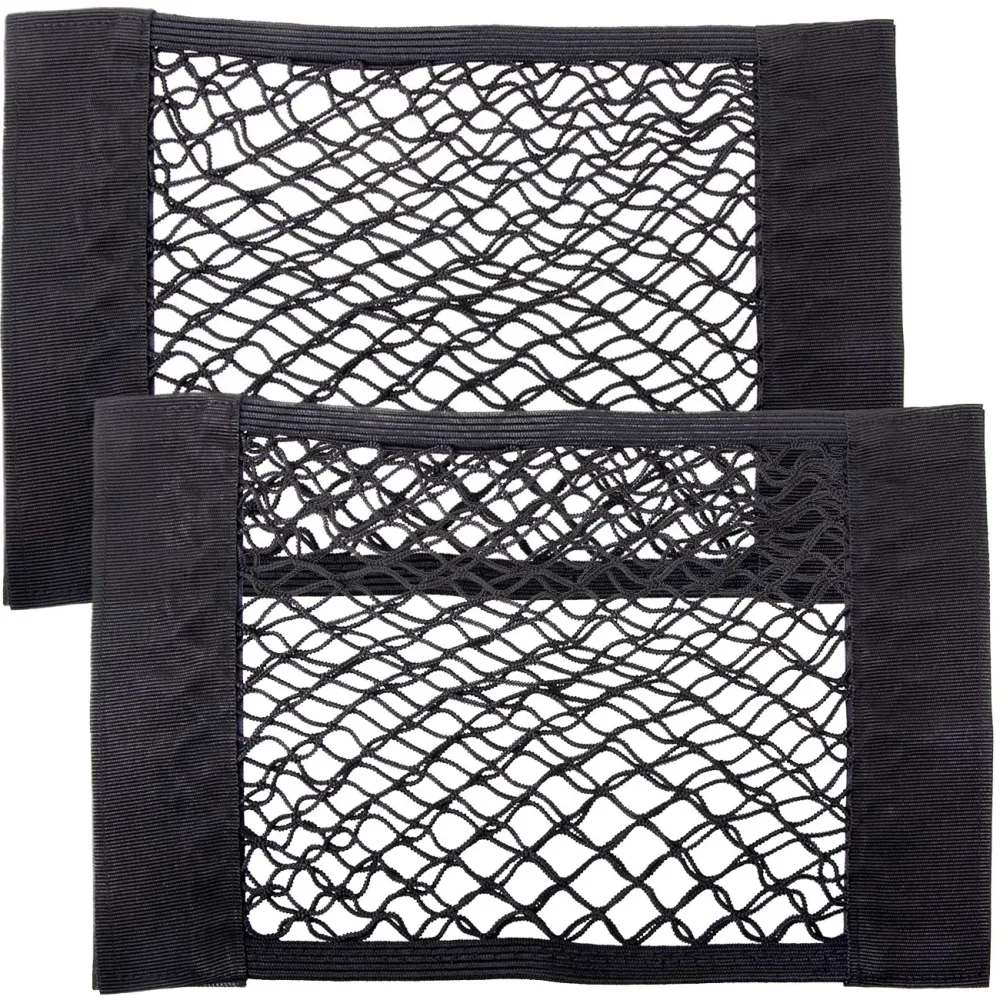 2er-Set Elastisches Kofferraum-Gepäcknetz, 40 x 25 cm