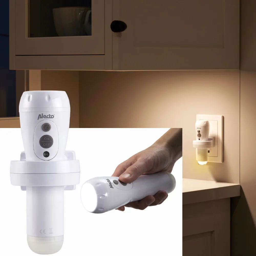 Akku LED-Taschenlampe mit Einschaltautomatik, 200lm, weiss