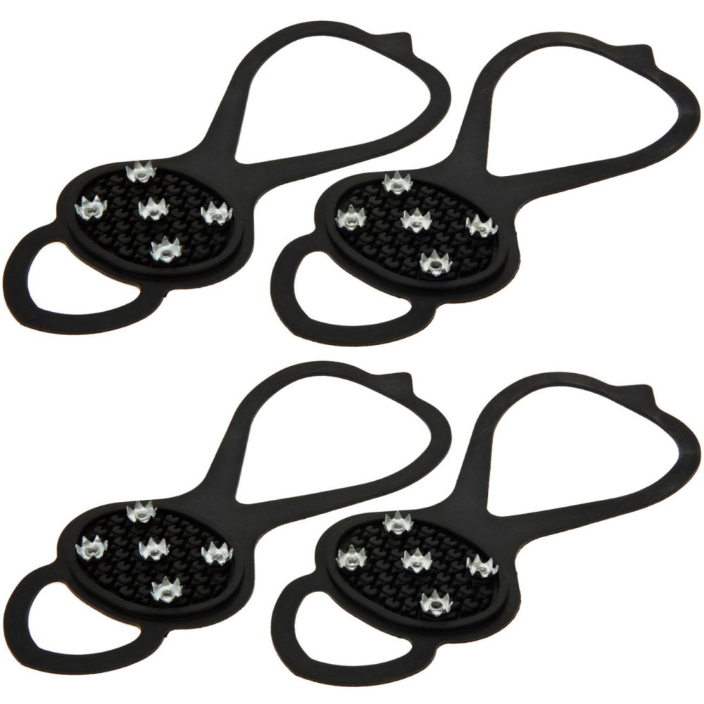 2er-Set Universal Schuhspikes zum Überziehen aus Gummi & Metall