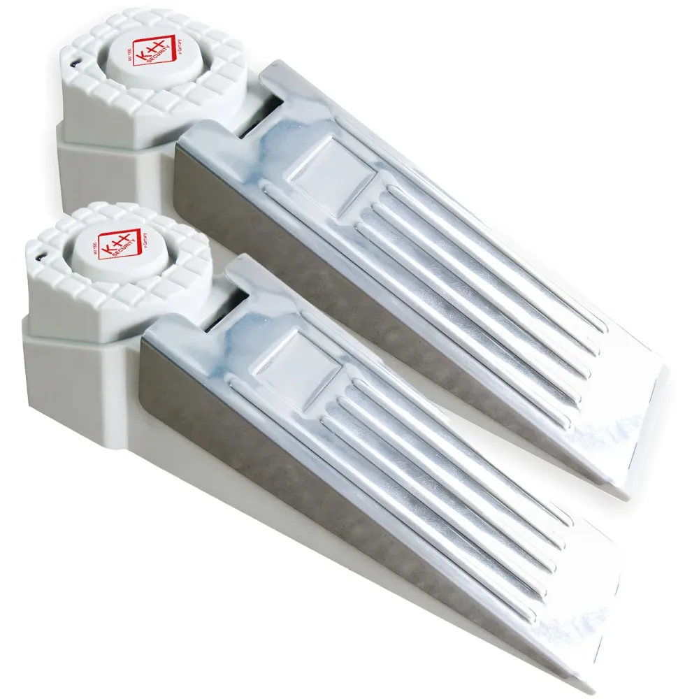 2er-Set Türstopper mit Alarmfunktion, 120dB, weiss, batterieben