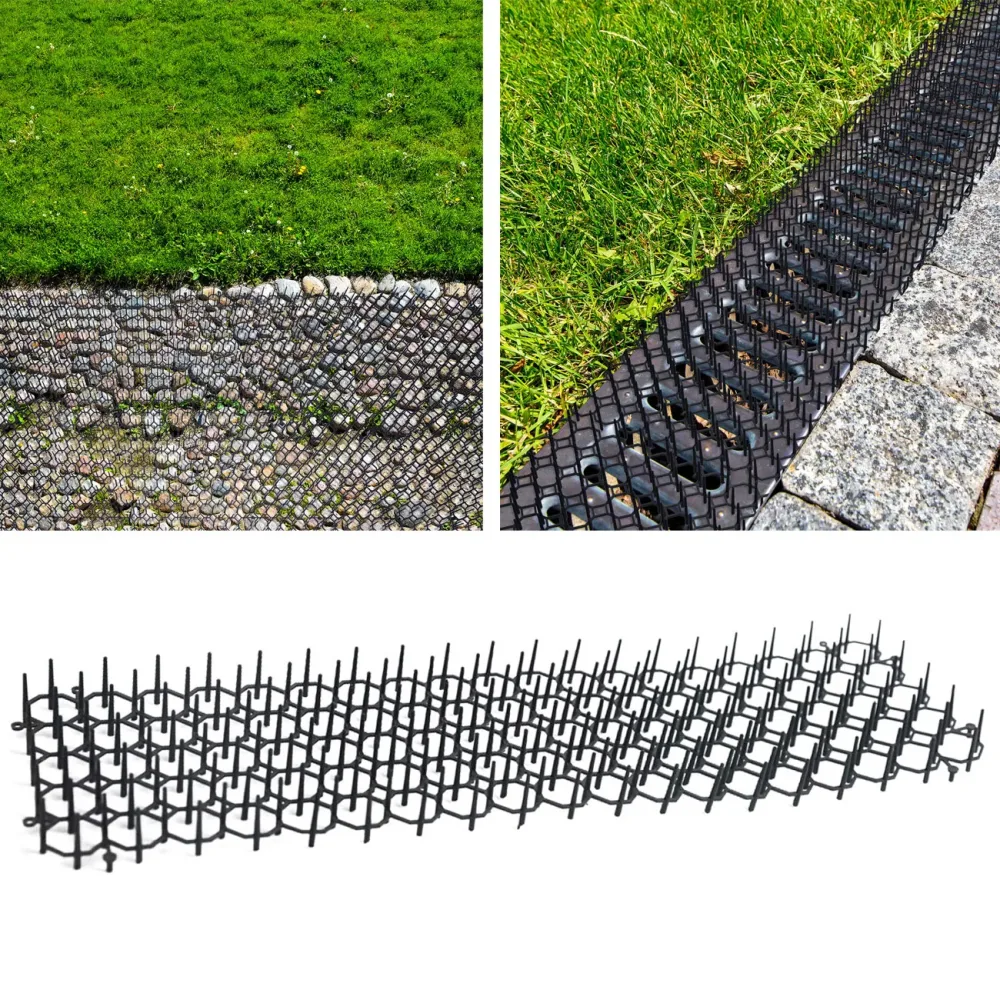 12er-Set Barriere-Gitter mit Spikes zur Tierabwehr