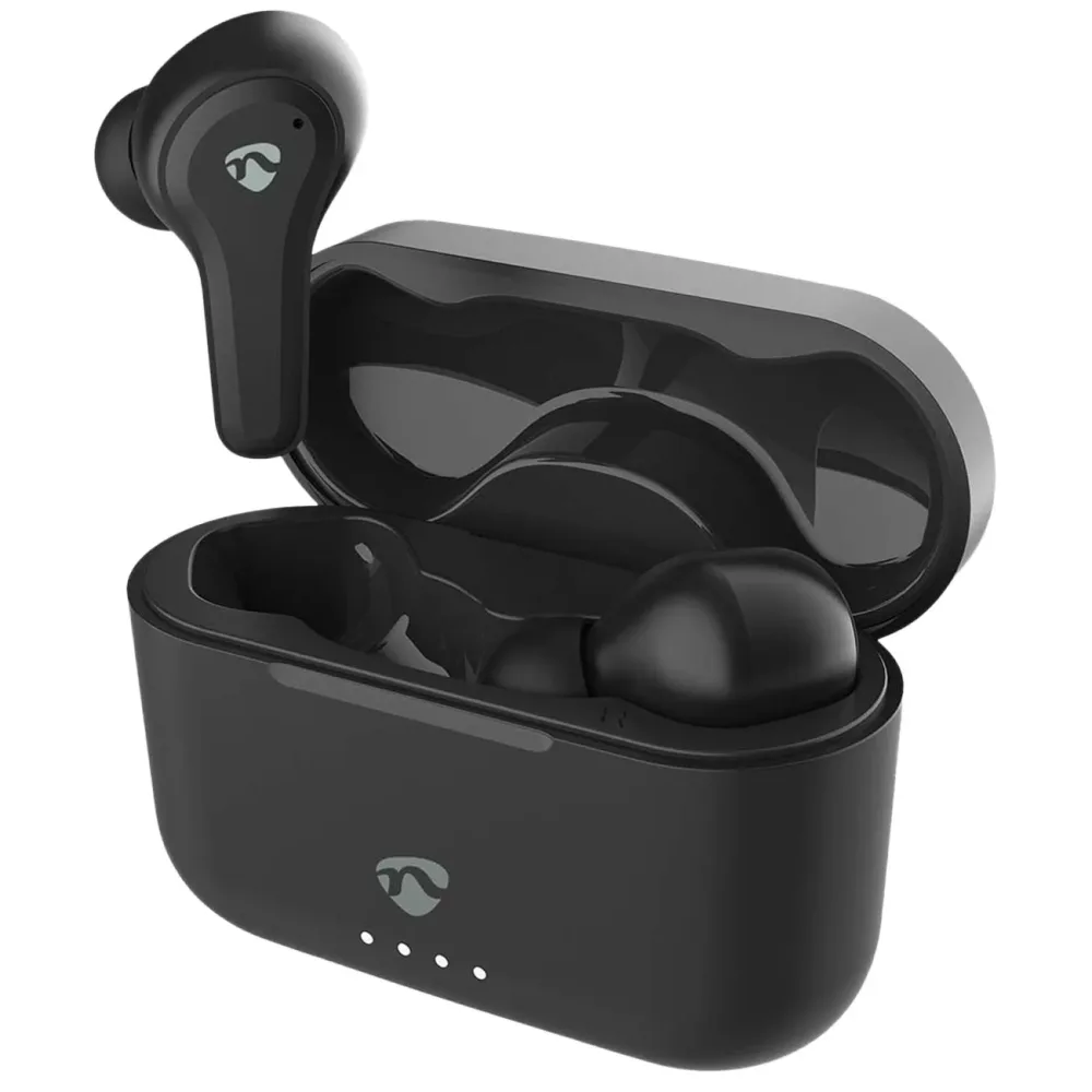 Kabellose Hybrid 5.3 Bluetooth-Kopfhörer mit ENC + ANC und Ladeetui, schwarz