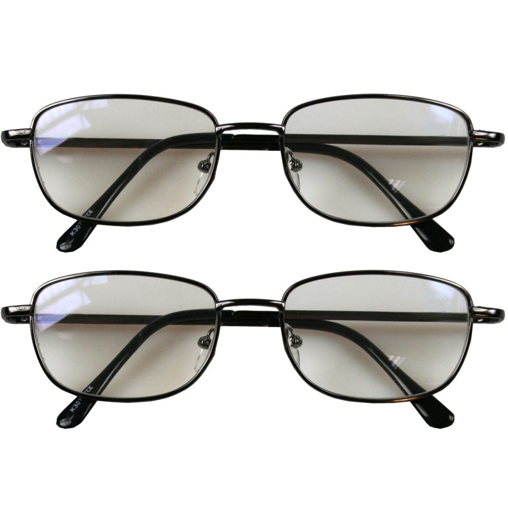 2er-Set Lesebrille mit Titanrahmen, +1,5 Dioptrien