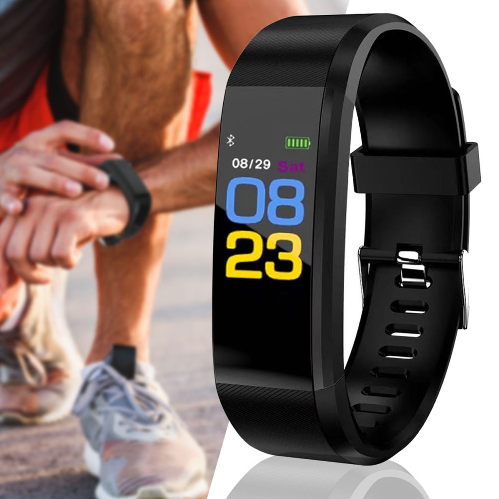 Schmale SmartWatch, Herzfrequenz, Blutdruck, Schlaf, Schrittzähler, Bluetooth, IP65