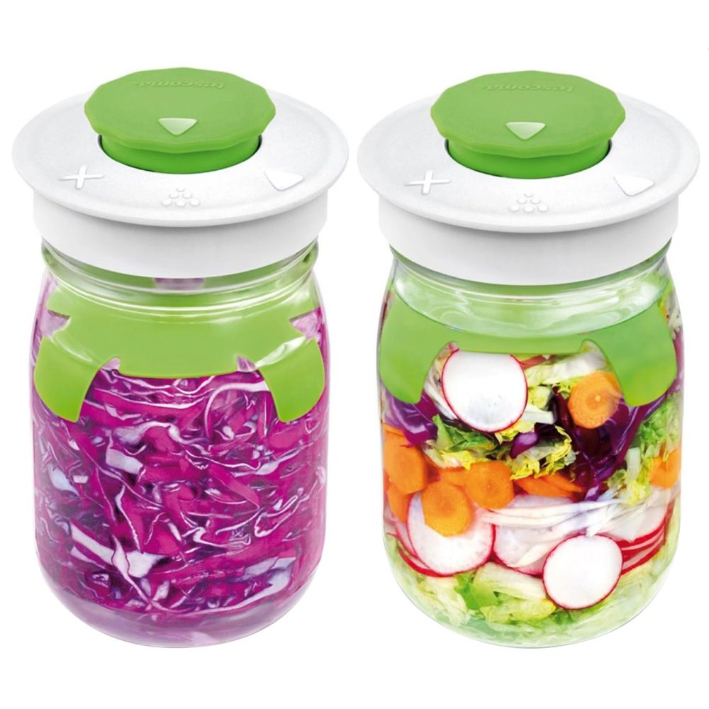 2er-Set Fermentierglas mit Entlüftungsventil, 1 Liter