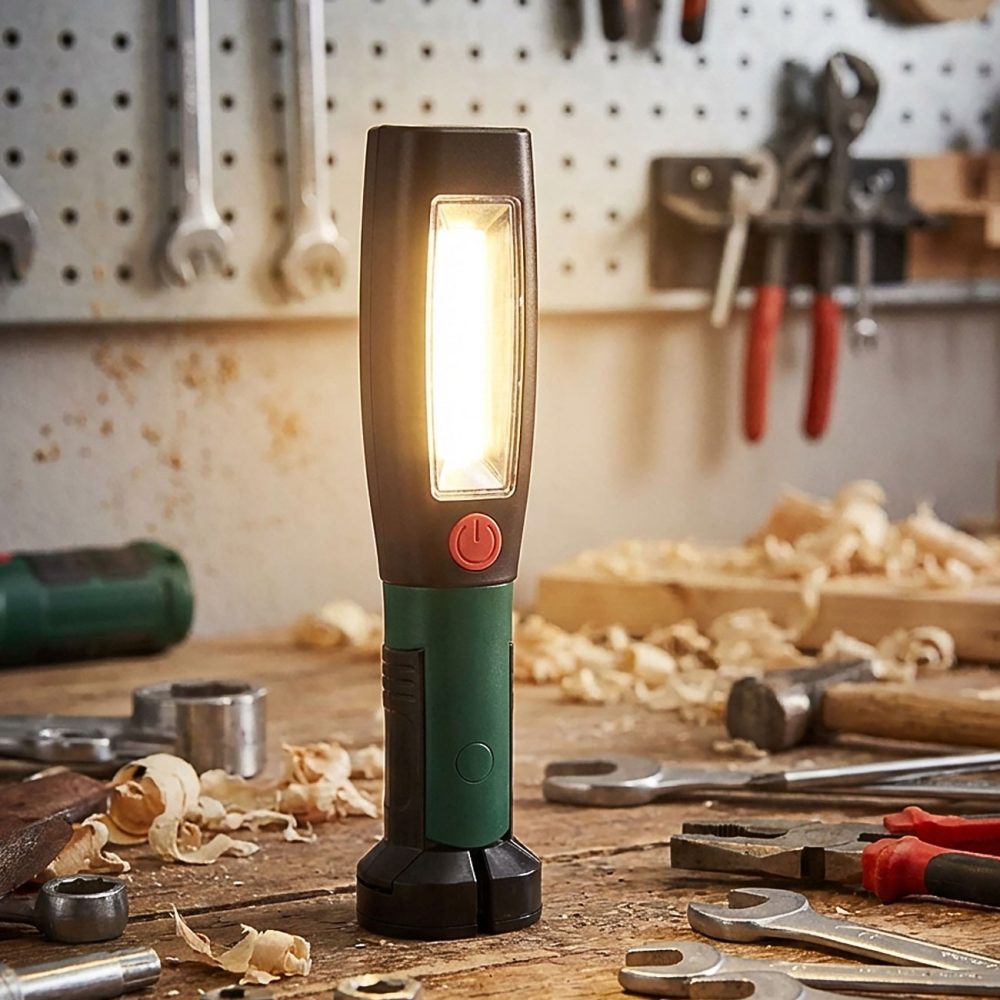 2in1 LED Arbeitslampe mit Magnetfuss und drehbarem Haken